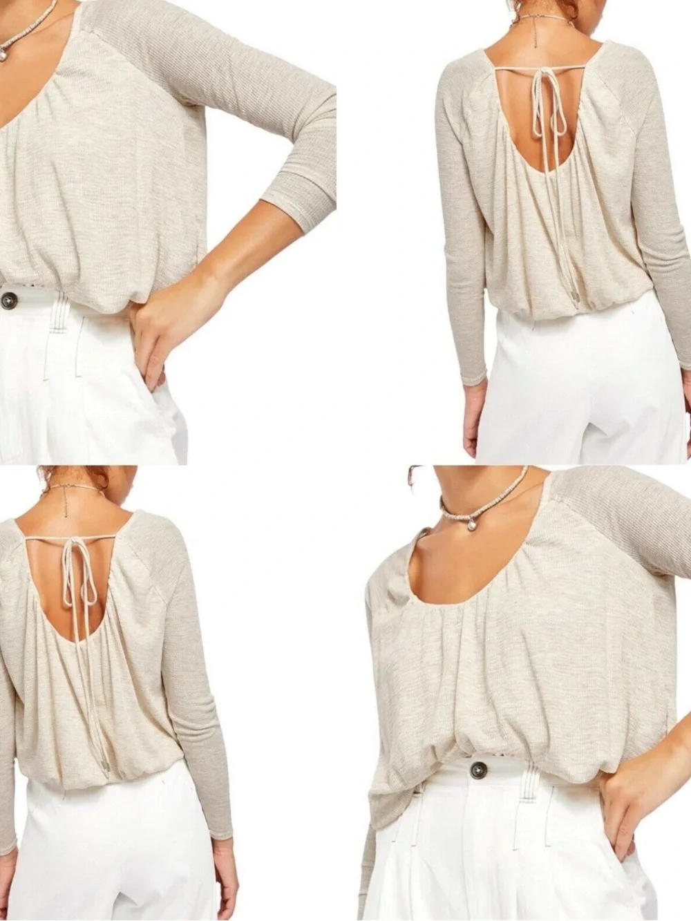 Free People We the Free Bondi Thermal Top in Oatmeal